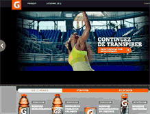 Tablet Screenshot of gatorade.ca